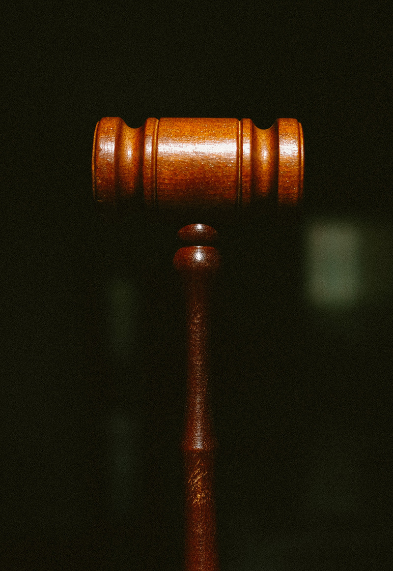 Contests and litigation gavel